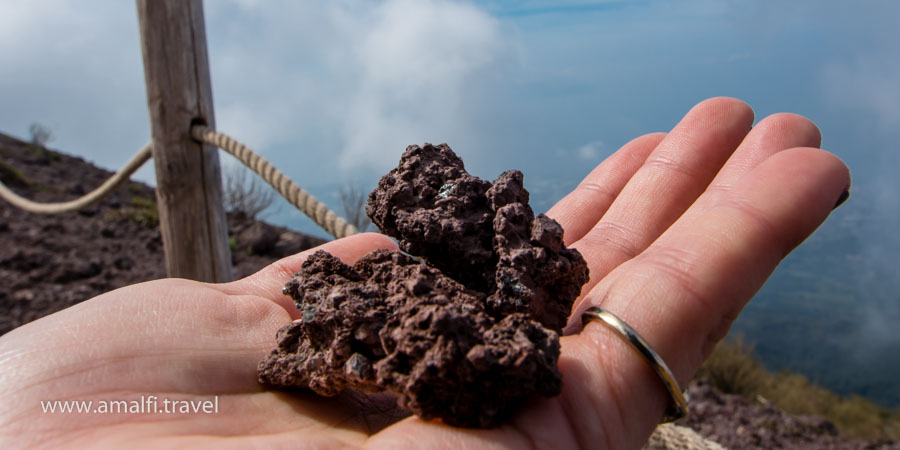 Stone from the volcano Vesuvius, Italy