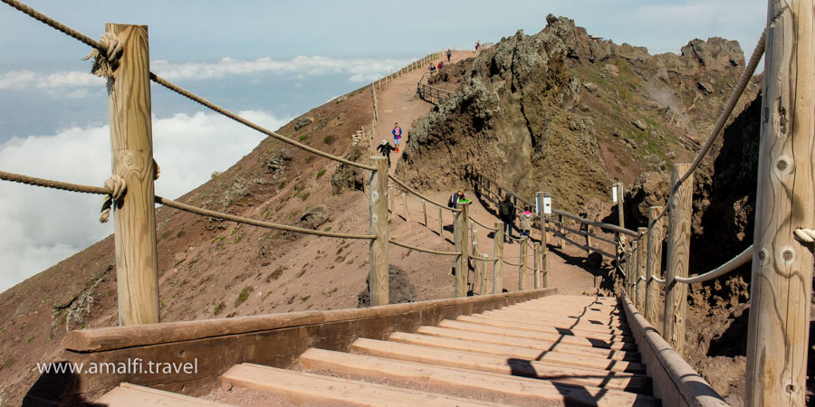 The trail to the top of Vesuvius, Italy